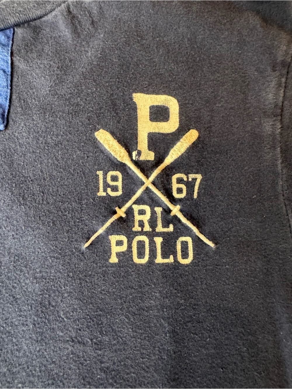 Polo by Ralph Lauren Navy Tee Nautical Preppy summer - Picture 2 of 5